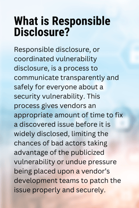 Responsible Disclosure definition