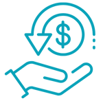 Cost savings Icon Blue