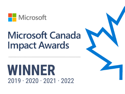 5X Microsoft Canada IMPACT Award Winner