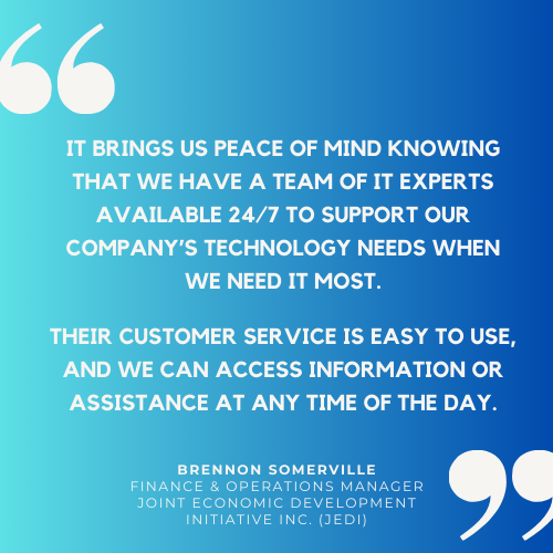 Quotes_Brennon Somerville, Finance & Operations Manager, JEDI